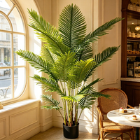Fleurs décoratives, couronnes et plantes artificielles, palmier Areca en pot, plantes de palmier artificielles, décoration pour événements, Noël, mariage, anniversaire