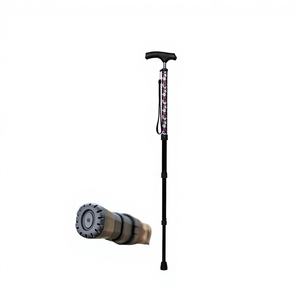 Bastón de Caminar Ajustable de 5 Secciones con Mango en T y Punta de Goma, Capacidad de 250 Libras, Superventas - Product Image 1