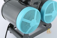Sèche-cheveux professionnel pour animaux de compagnie EUR PET TD-900CG à double moteur parallèle, puissance de soufflage élevée, avec kit de suspension