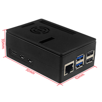 Kotak Pelindung Papan Pengembangan Raspberry Pi 5 dari Plastik ABS dengan Kipas Pendingin PWM Opsional untuk Rpi 5