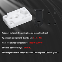 Kit Pelindung Panas Keramik Zirkonia untuk Printer 3D Bambu Lab A1 / A1 Mini H2D Komponen Pemanas Hotend Kit Perakitan Pemanas