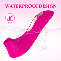 USB Magnetisch Aufladbarer Saugvibrator für Klitorale & Brustwarzen-Stimulation IPX7 Wasserdicht