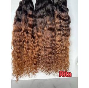 Spedizione Rapida, Extension di <span class=keywords><strong>Capelli</strong></span> Umani Veri con Balayage Ombré <span class=keywords><strong>Marrone</strong></span> e Riflessi Biondo <span class=keywords><strong>Cenere</strong></span>, Ciocche Cucite da Hunan - Product Image 1
