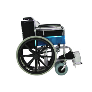 Foldable Ultra <b>Lightweight</b> Manual Wheelchair Small Size For Elderly Hospital Use <b>Iron</b> Material HJK W809B - Product Image 1