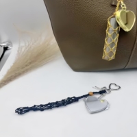 Boîte organisateur de rouge à lèvres réglable en acier inoxydable sacs pochette lotion pour les mains baume à lèvres étui support brillant à lèvres avec porte-clés miroirs