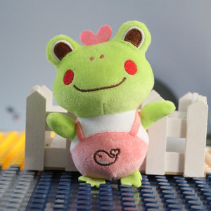 Custom <b>Funny</b> Kawaii Cartoon Frog Light Keychain Eco-Friendly Plush Toy and <b>Backpack</b> Decor Gift for Children - Product Image 5