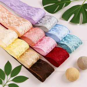 ديبيشير HD015 خمر طبقة مزدوجة الدانتيل حزام الثلج قبعة القش صندوق هدايا القوس DIY إكسسوارات الشعر - Product Image 2