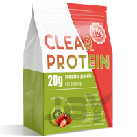 Poudre de Protéine Transparente OEM en Sachets de 20g – Protéines pour Femmes et Hommes, Sans Lactose, Isolat de Lactosérum de Vaches Nourries à l'Herbe, Sans Gluten, Zéro Sucre