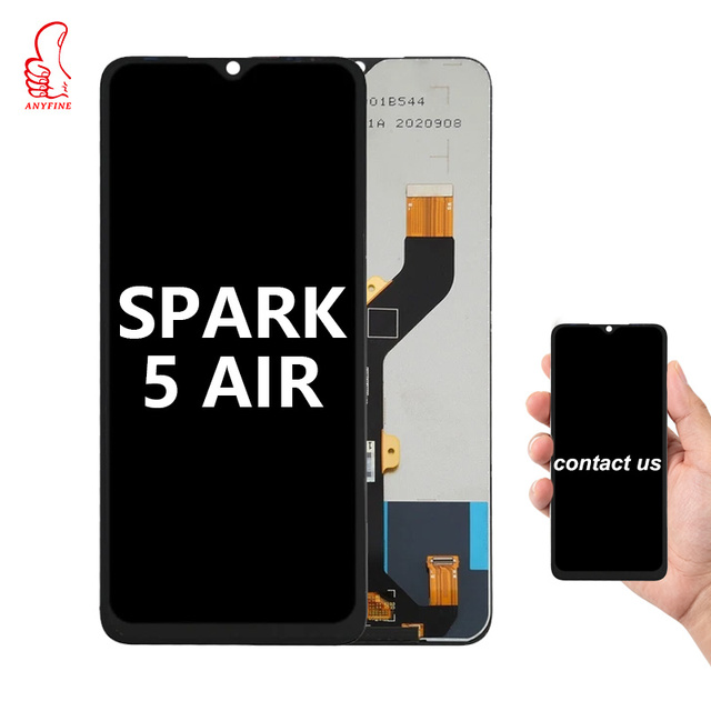 Cell Phone Screen Combo for Tecno Spark5Air KD6 LCD Touch Replacement Spare Parts Wholesale