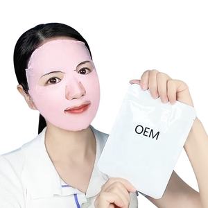 Masque en gel de pêche rose bio-collagène OEM en gros pour hydrater, raffermir et éclaircir la peau, masque facial coréen pour soins de la peau - Product Image 5