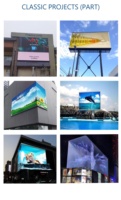 Écrans d'affichage publicitaires LED P10 haute résolution, sortie de couleurs vives, panneaux numériques 3D extérieurs
