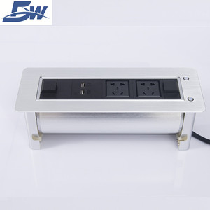 Prise de courant rotative motorisée BW-T66EA intégrée dans la prise de courant montée sur le bureau - Product Image 1