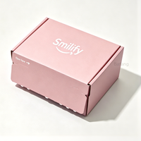 Boîte d'expédition à fermeture éclair en carton ondulé E Flute imprimée en couleur, légère et recyclable, pour cadeaux et produits de beauté et de soins de la peau