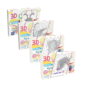 Nhà Sản Xuất OEM ODM DIY Quà Tặng Đồ Chơi Phức Tạp Động Vật Nhà Xe Eps Giấy Mô Hình Màu Sắc Trong Bọt Với Màu Sắc Bút 3D Giấy Câu Đố - Product Image 3