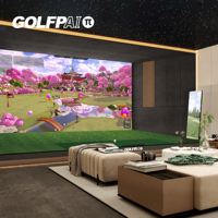 Simulador de Golf GOLFPAI S1 |   Uso Comercial con Actualizaciones de Software Gratuitas de por Vida/Parque Rural/Caseta de Golf