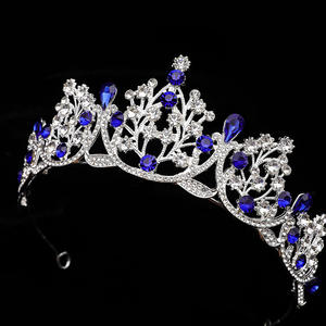 Koninginnekroon Strass Prinsessen Tiara, Bruids Tiara's voor de Bruid, Verjaardag Tiara Hoofdbanden voor Prom Pageant Cosplay Party - Product Image 5