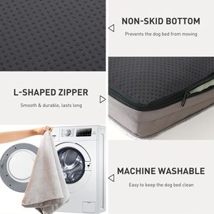 Lage minimale bestelhoeveelheid Universele hondenmat Dubbelzijdig bijtbestendig hondenbed met wasbare flanel, wasbaar met afneembare hondenbank - Product Image 3
