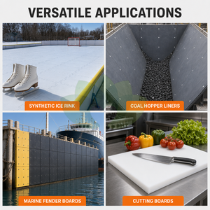 Panneaux UHMWPE Industriels Usinés Sur Mesure JUMBO Abordables, Anti-Friction, pour les Secteurs de la Logistique et de la Construction - Product Image 3