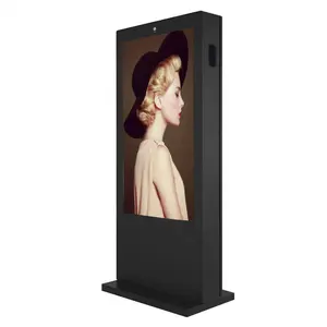 OEM 98inch ultra bright 2500nits outdoor capacitive touch stand vertical screen AD monitors outdoor advertising LCD display