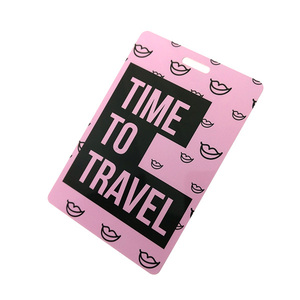 Étiquettes de bagages personnalisées en PVC rigide pour valises de voyage - Product Image 2
