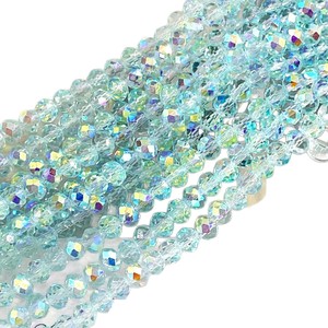 Nuevas cuentas de cristal planas AB de 8 mm para la fabricación de joyas, suministros para collares y pulseras DIY - Product Image 4