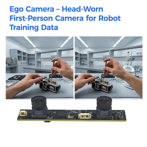 กล้องมองภาพมุมมองบุคคลที่หนึ่งแบบสเตอริโอ Hampo พร้อมระบบ IMU Sync สำหรับข้อมูลการควบคุมหุ่นยนต์ ความละเอียด 1080p/1200p 30fps - Product Image 3