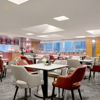 Solutions de Design d'Intérieur en Bois Personnalisées de Luxe pour les Hôtels Hilton Marriott Hôtels Cinq Étoiles Ensembles de Restaurant du Hall Service Tout-en-Un