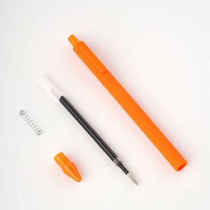 Multicolor Rubber Grip Retractable Ball <b>Pens</b> - Bulk <b>Cheap</b> Plastic Custom Logo OEM for Promotional Stationery Gifts - Product Image 2
