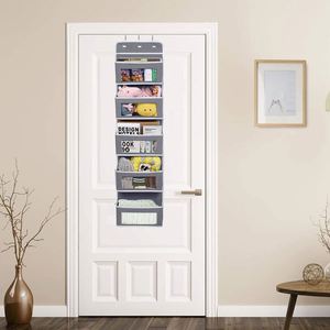 Over the Door Hanging Closet Organizer With Clear Windows and 2 Widened Metal Hooks Clear Window <b>Clothes</b> <b>Boxes</b> - Product Image 5