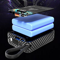 PD 22.5W Charge rapide 20000mah batterie externe intégrée dans le câble de Type C batterie externe pour Iphone Samsung Huawei LG etc.