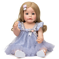 Nouvelle poupée reborn en silicone de 55 cm, corps entier, fille, princesse, détaillée à la main, jouets pour filles, poupées reborn en silicone pour filles