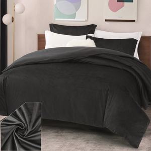 <span class=keywords><strong>Housse</strong></span> <span class=keywords><strong>de</strong></span> <span class=keywords><strong>couette</strong></span> <span class=keywords><strong>et</strong></span> taies d'oreiller, en tissu velours <span class=keywords><strong>gris</strong></span> super doux, pour le bureau, OEM - Product Image 2