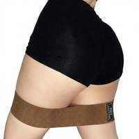 Bande de Résistance Élastique Tricotée avec Boucle de Hanche pour Fitness, Yoga et Remodelage Corporel - Modèle 76