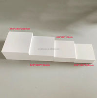 Boîte de présentation de pentaèdre acrylique de vente chaude pour le magasin et le restaurant pour l'usage de partie