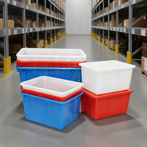 120L plástico quadrado balde tanque grande capacidade Open-Top retangular Fish Tank - Product Image 6