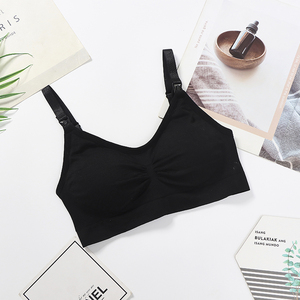 All'ingrosso reggiseni da <span class=keywords><strong>allattamento</strong></span> <span class=keywords><strong>senza</strong></span> <span class=keywords><strong>spalline</strong></span> traspiranti stile quotidiano a maglia biancheria intima di maternità per donne incinte <span class=keywords><strong>reggiseno</strong></span> - Product Image 2