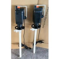 Pompe à tambour en acier inoxydable pour le carburant et le moteur diesel Alimentation électrique du moteur haute résistance Tuyau en PVC inclus