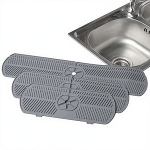 <span class=keywords><strong>Tapis</strong></span> de protection anti-éclaboussures durable en silicone rectangulaire, écologique, de qualité alimentaire, style zen asiatique, pour évier et robinet, attrape-eau pour table de cuisine - Product Image 1