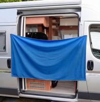 Serviette de yoga magnétique à séchage rapide, absorbante, surdimensionnée, avec aimant, logo personnalisé disponible