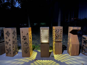 ソーラーパワーLEDパティオフロアライト、ガーデン屋外ポストランプ、芝生、外装、家、街路用装飾 - Product Image 3