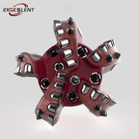 Forets diamantés PDC de haute qualité, forme personnalisable, pour machines minières, 8,6 pouces (218 mm), pour le forage de puits d'eau, le gaz et le pétrole