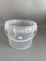 Harga Murah Produsen Ember Plastik Bulat 2.5l Food Grade untuk Dijual, Transparan