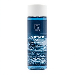 <b>Men</b>’s 2-in-1 Perfumed Shower Gel & <b>Shampoo</b> 250ml – Cornflower Hydrosol & D-Panthenol, SLS-Free - Product Image 1