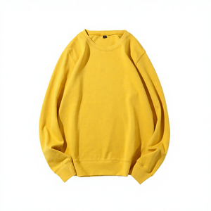 Sudadera de Hombre, Cuello Redondo, Holgada, Estampado Amarillo, Algodón/Poliéster, Gruesa, Primavera, Personalizable con Bordado ODM - Product Image 3