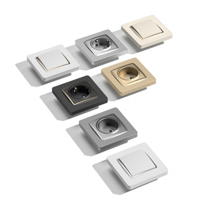 Abuk เต้ารับไฟฟ้าอินพุตเสียง FM, ปลั๊กไฟฟ้าคู่ทีวีทีวีอินพุตผนังช่องสวิตช์หรี่ไฟติดผนังแบบสากล - Product Image 4