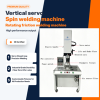 Machine de soudage par rotation servo pour pièces en plastique sphériques, scellage haute précision pour bouchons de bouteilles et coupelles filtrantes 110V 220V