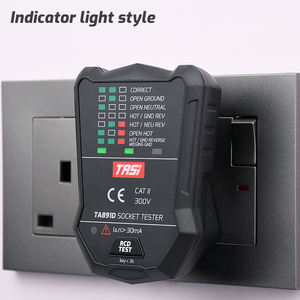 TASI TA891C 175V~250V Voltage <strong>Tester</strong> with Indicator <strong>RCD</strong> GFCI <strong>Tester</strong> EU/US/UK Plug European Socket <strong>Tester</strong> - Product Image 5