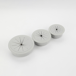 ABS redondo 60-caja de alambre muebles gabinete cableado agujero cubierta computadora escritorio cubierta escritorio roscado agujero cubierta - Product Image 4