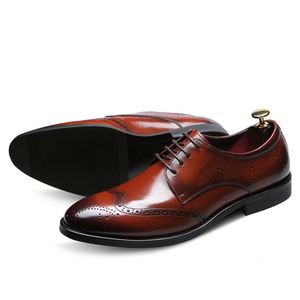 Zapatos de Cuero Formales y Elegantes para Hombre, Estilo Casual de Negocios, Personalizados de Alta Gama - Product Image 3
