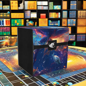 Caja de Cartas Personalizada con Impresión Completa, Plegable, de Cuero PU, con Soporte Magnético para Más de 100 Cartas con Funda y Ventana Lateral - Product Image 2